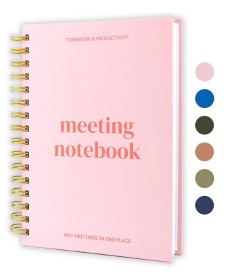 Work Meeting Notebook Project Planning Action Item Tracker Note Taking Planner Office Supplies