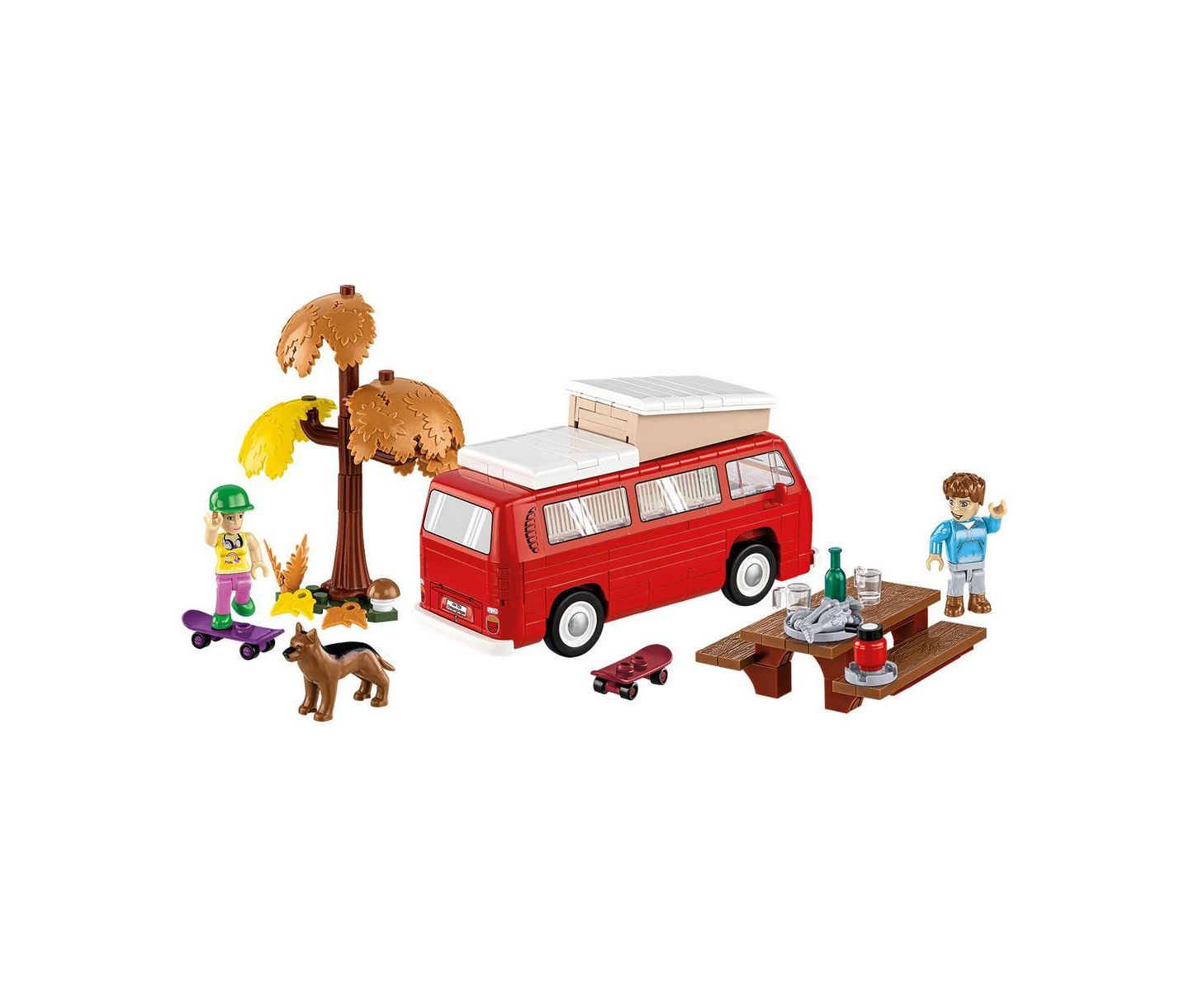 Детский конструктор COBI Action Town Volkswagen T2A Camper 272-Piece Building Set, Ages 8+ — фото 5