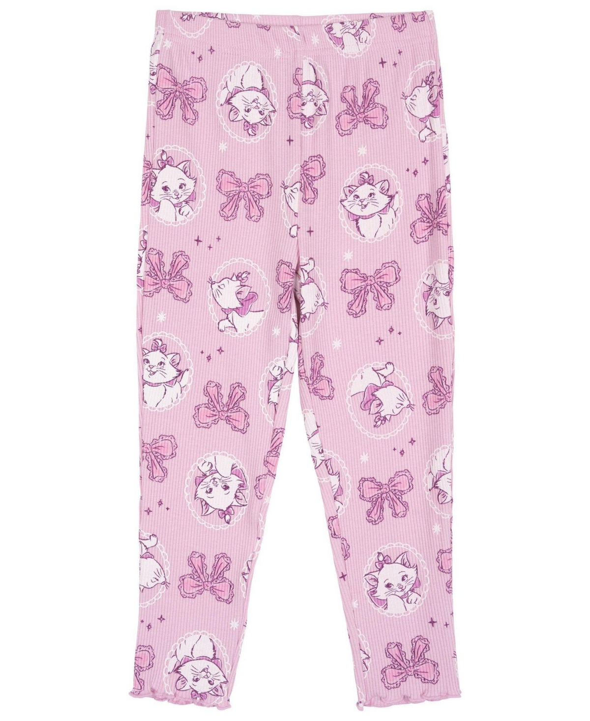 The Aristocats Toddler Girls Marie Ribbed Long Sleeve Tee and Pants Set