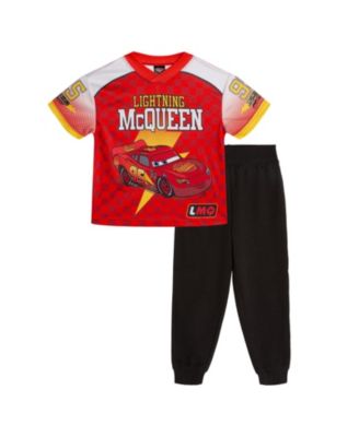Toddler Boys' 2T-5T Lightning McQueen Athletic Jersey Tee and Joggers, 2-Piece Set