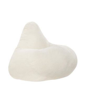 Adult Bean Bag Chair Accent Lazy Sofa with Skin-Friendly Corduroy Cover and Soft Sponge Filling