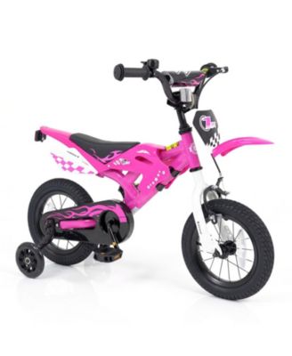 12-Inch Motorcycle-Inspired Kids Bike with Hand Brake, Ages 3-4