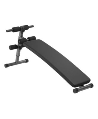 Folding Curved Decline Sit Up Bench with 5 Height Settings and 500 lbs Capacity for Ab Workouts