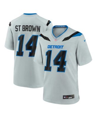 Men's Amon-Ra St. Brown Silver Detroit Lions 2026 Rivalries Collection Game Jersey