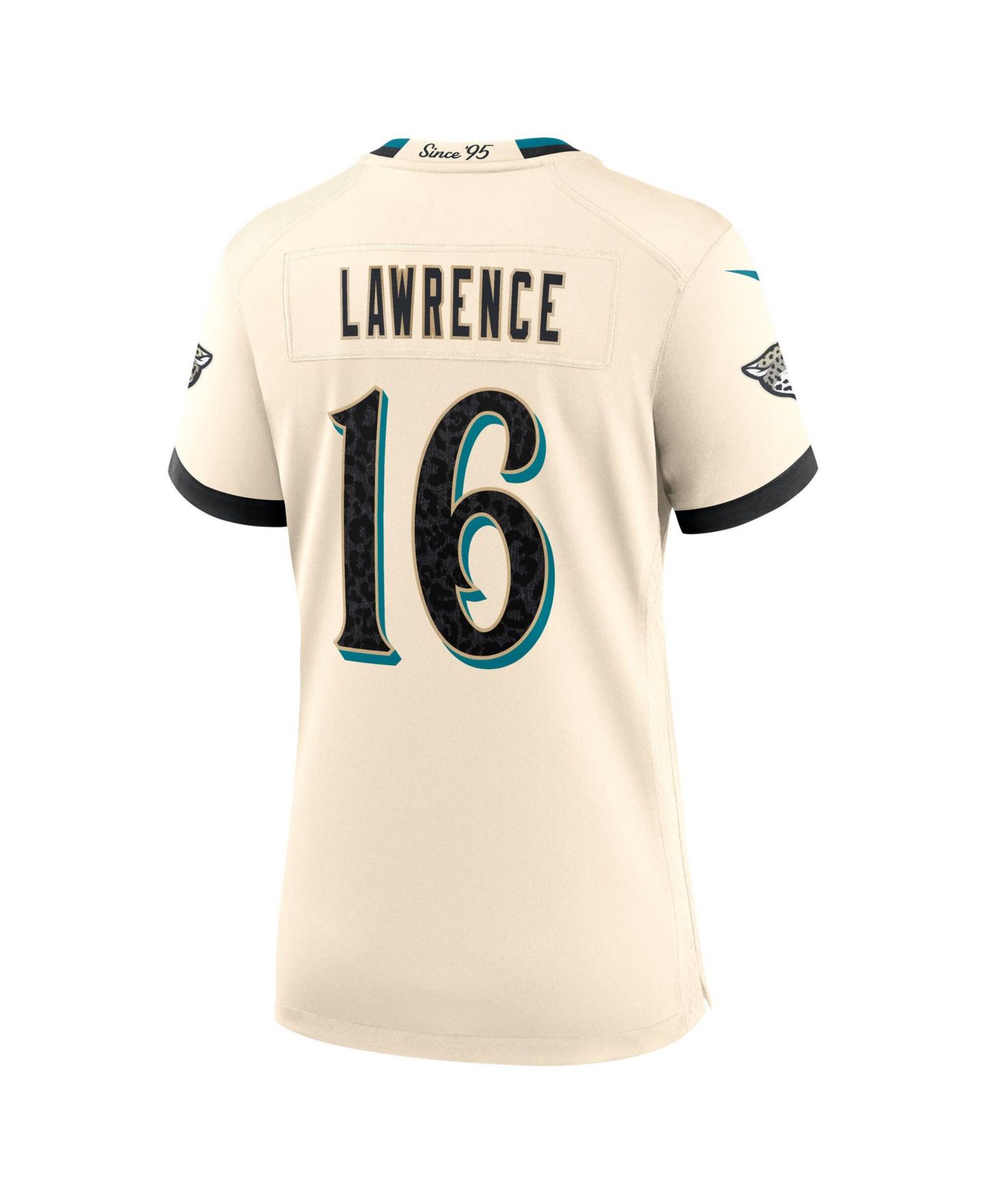 Женский топ Nike Trevor Lawrence Natural Jacksonville Jaguars 2026 Rivalries Collection Game Jersey — фото 3