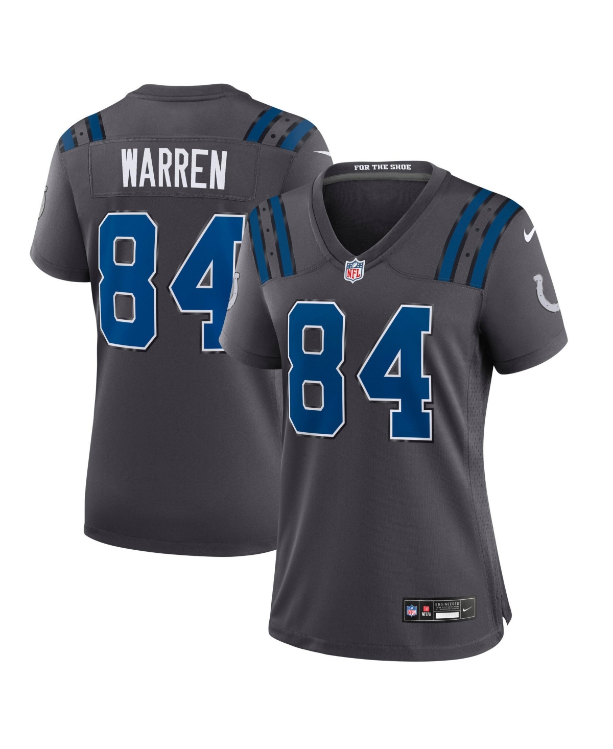 Nike Women's Tyler Warren Anthracite Indianapolis Colts 2026 Rivalries Collection Game Jersey