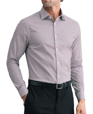 Men's Passport Ultra Stretch Gingham Check Spread-Collar Dress Shirt