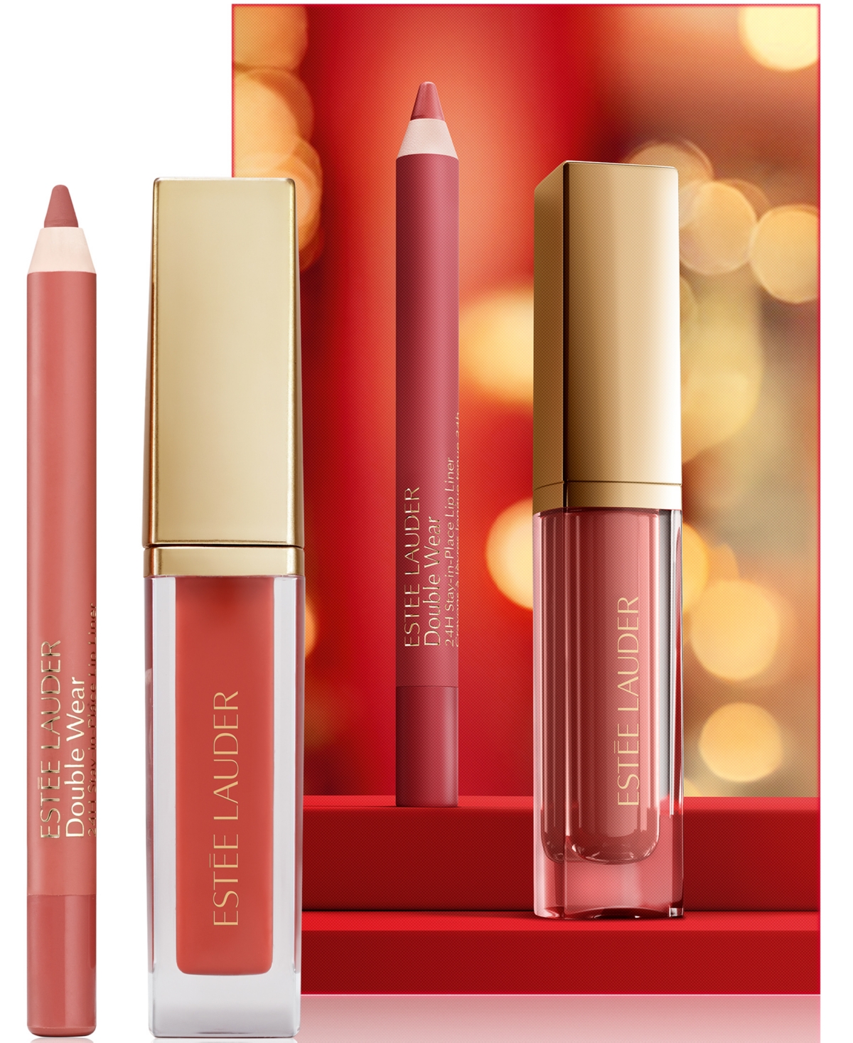 Estee Lauder 2-Piece Petite Suite Mini Lip Oil & Lip Liner Duo Makeup Gift Set