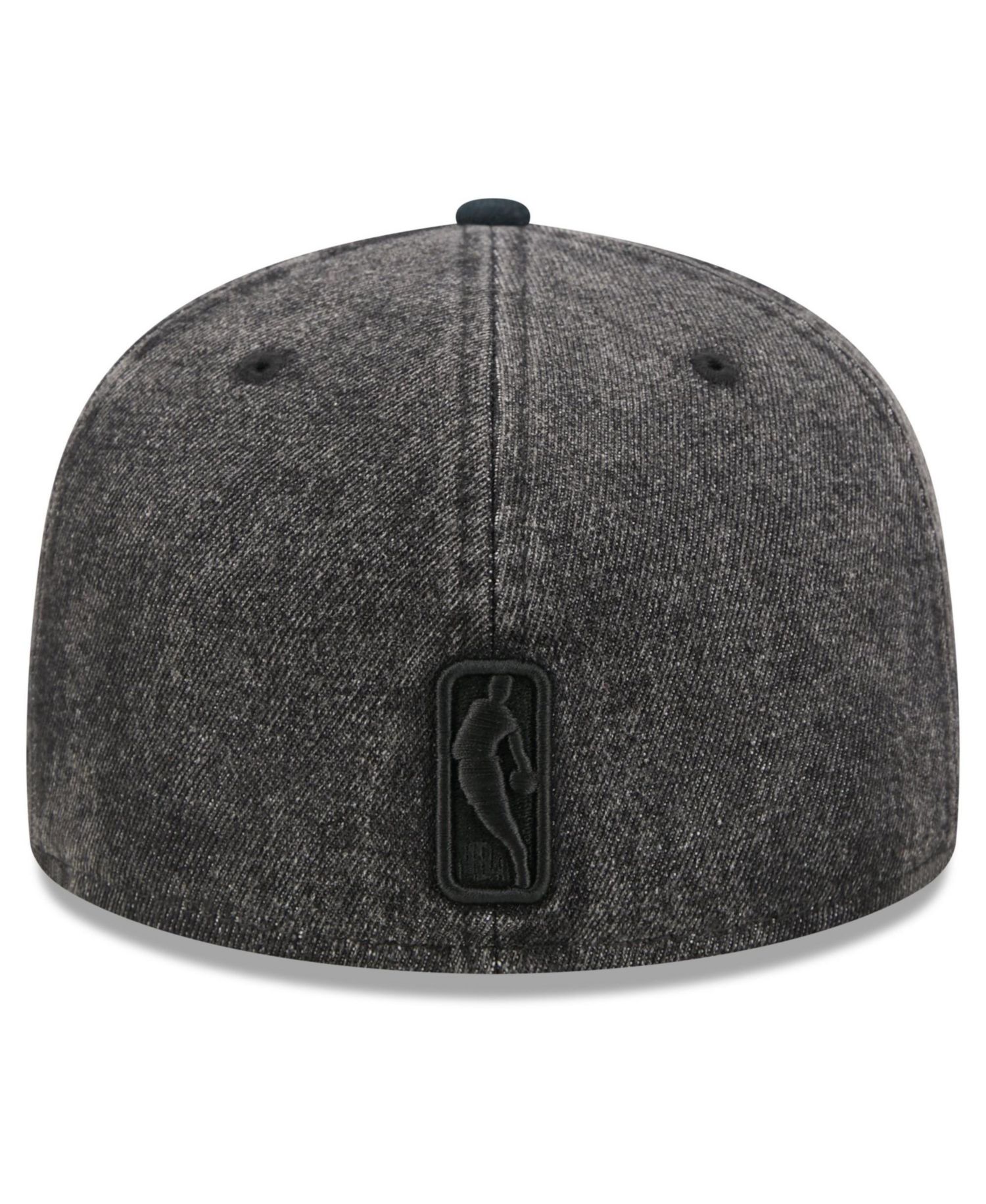 Men's Black New York Knicks Washed Denim 59FIFTY Fitted Hat
