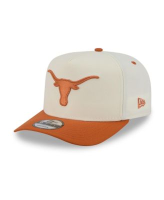 Men's and Women's White/Texas Orange Texas Longhorns A-Frame 9FIFTY Snapback Hat