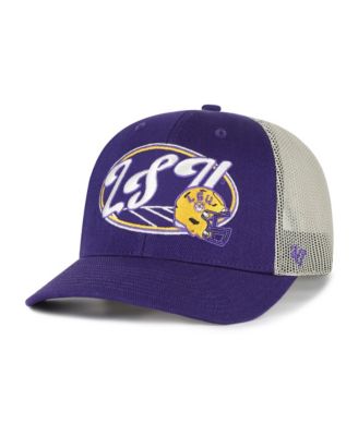 Men's and Women's '47 Purple LSU Tigers Enfield Adjustable Trucker Hat