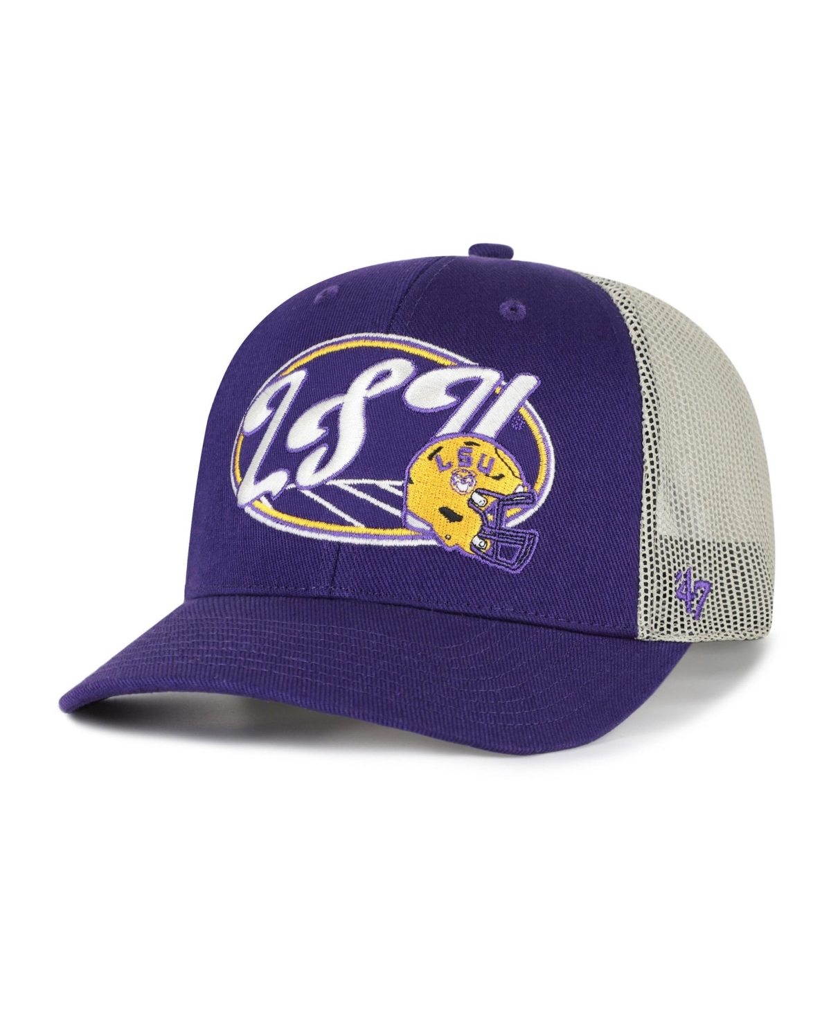 '47 Brand Men's and Women's Purple Lsu Tigers Enfield Adjustable Trucker Hat
