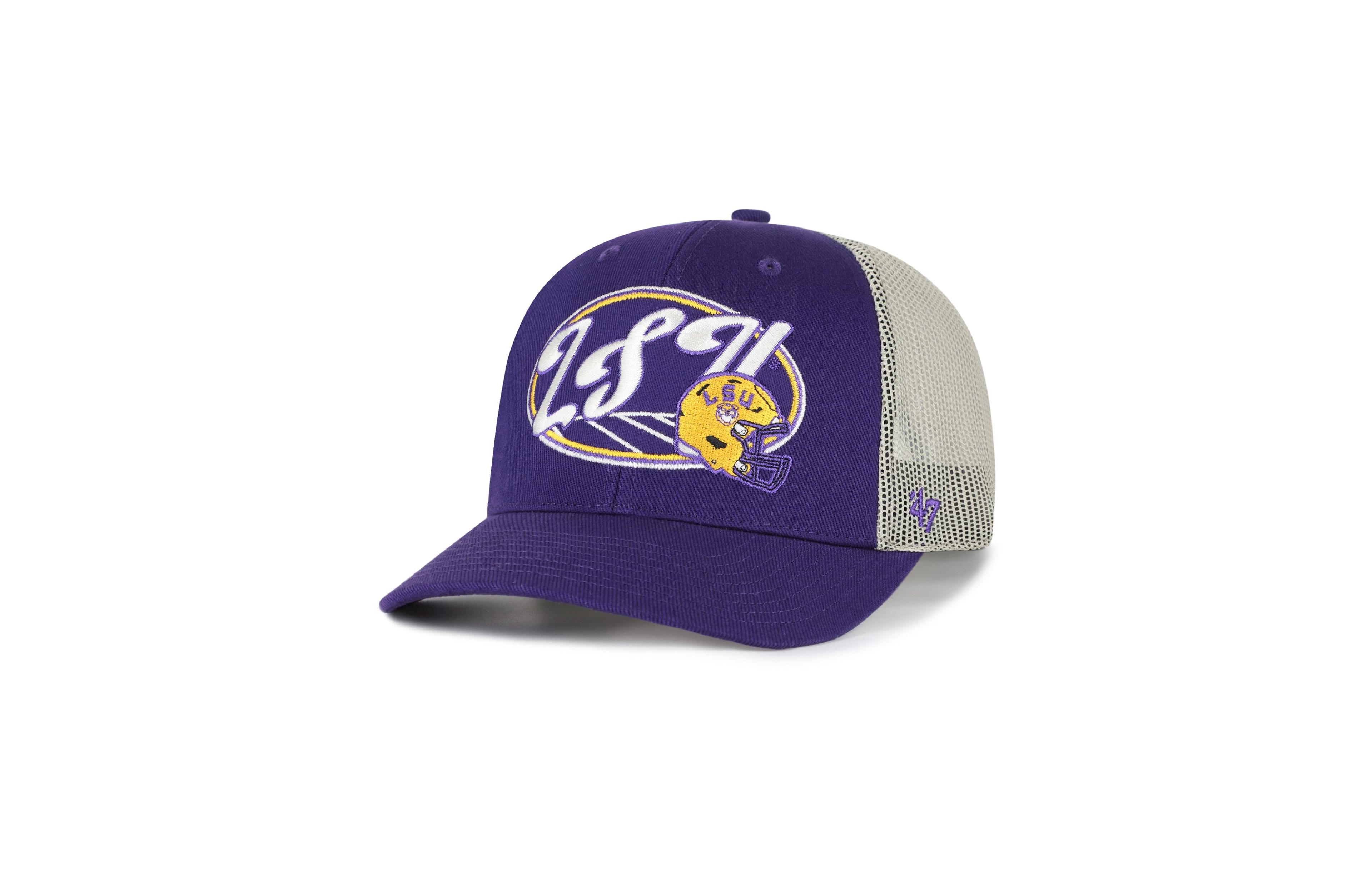 '47 Brand Men's and Women's Purple Lsu Tigers Enfield Adjustable Trucker Hat