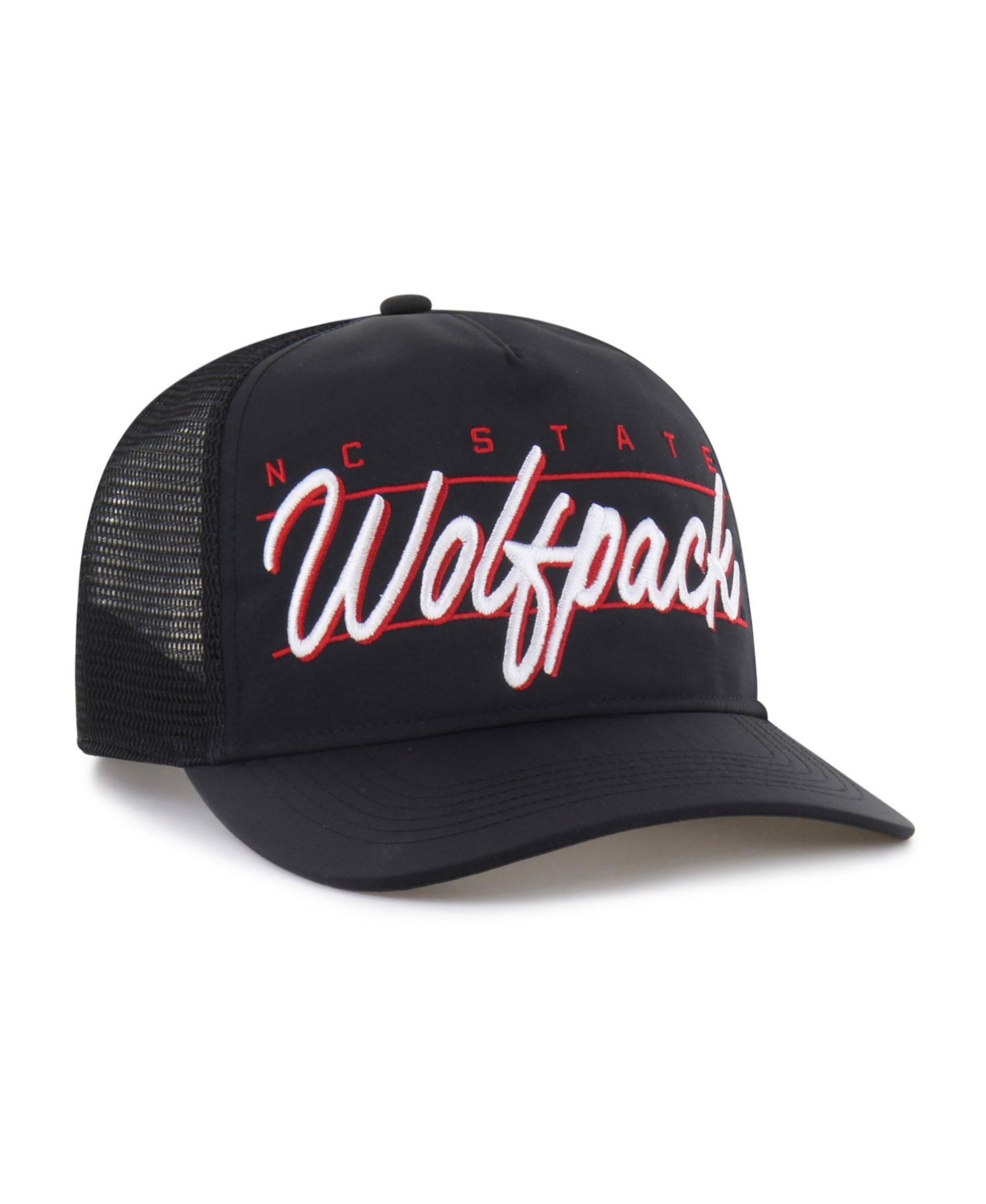 Men's and Women's '47 Black NC State Wolfpack brrr&deg; Condor Mesh Hitch Adjustable Hat