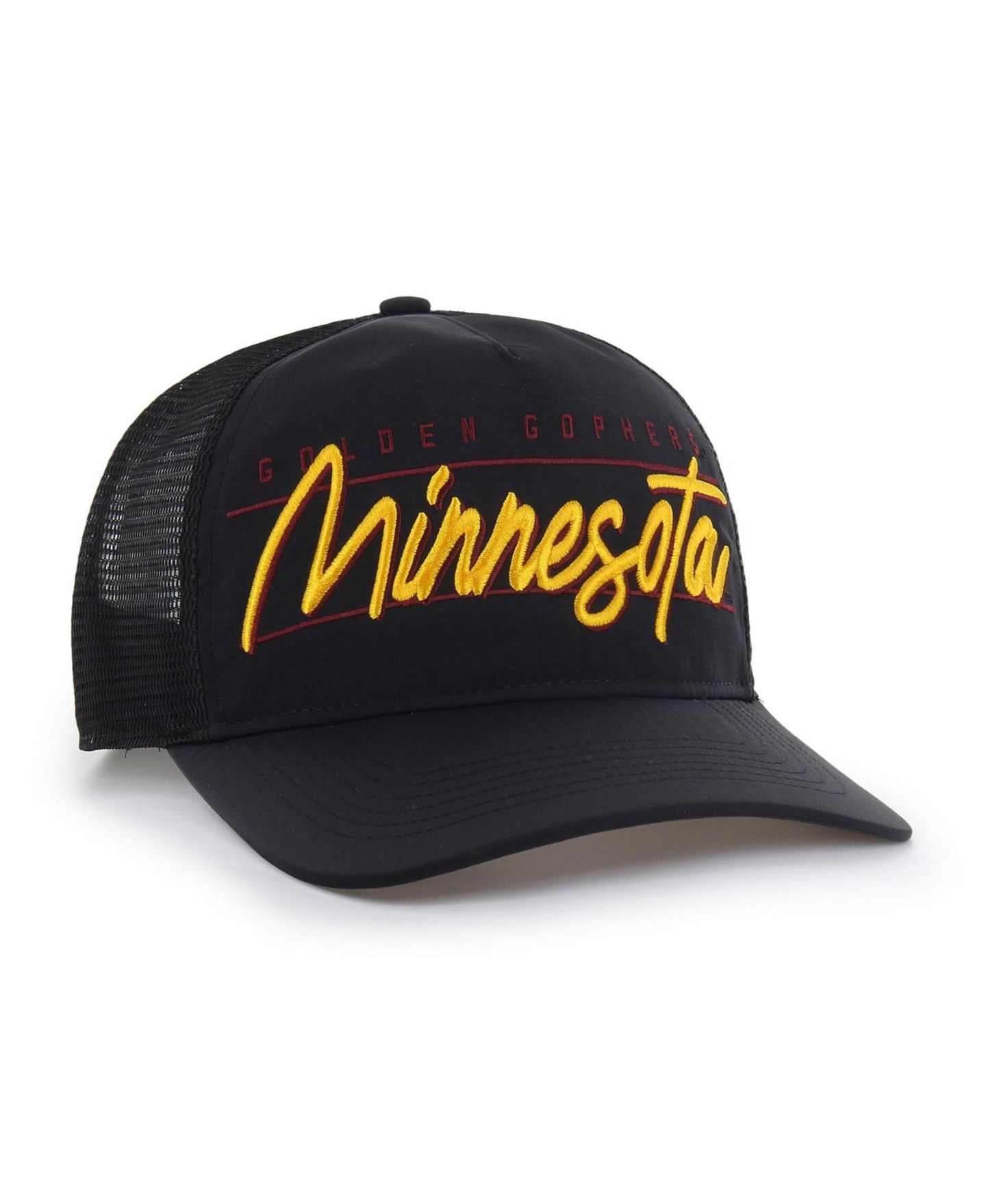 Кепка '47 Brand Black Minnesota Golden Gophers brrr° Condor Mesh Hitch Adjustable Hat — фото 3