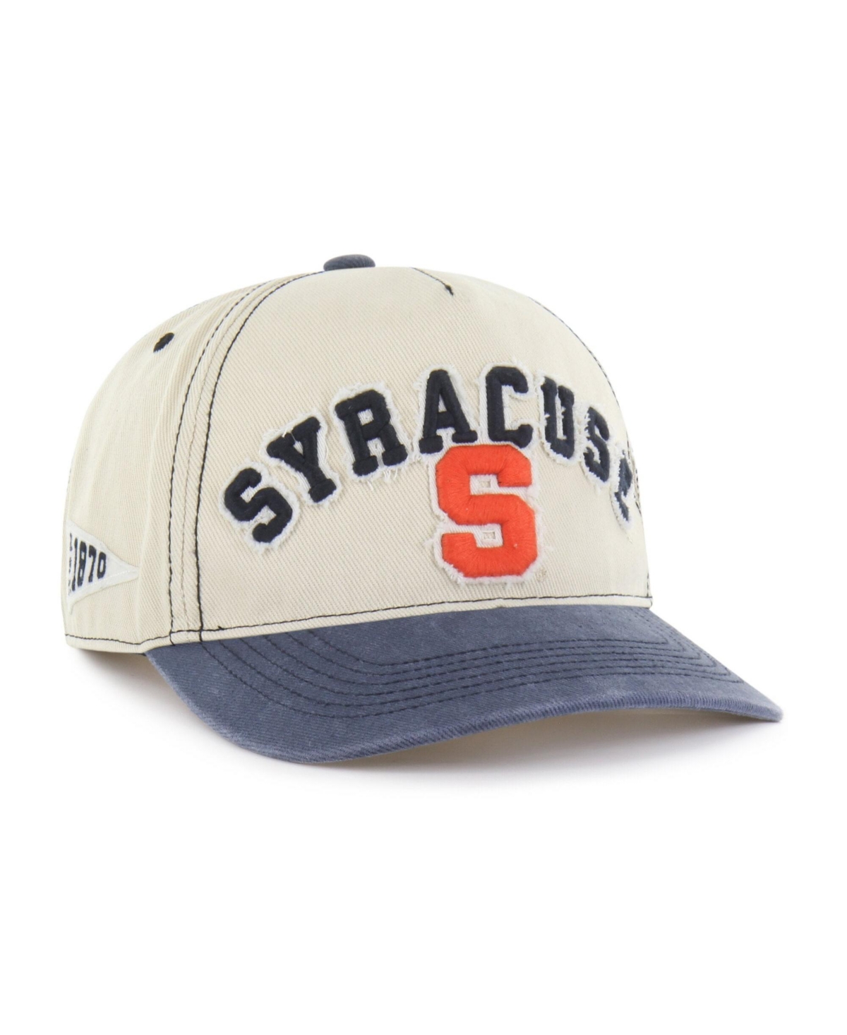 '47 Brand Men's and Women's Tan/Navy Syracuse Orange Well-Worn Calderwood Hitch Adjustable Hat