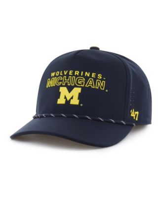 Men's and Women's '47 Navy Michigan Wolverines brrr&deg; Rope Hitch Adjustable Hat