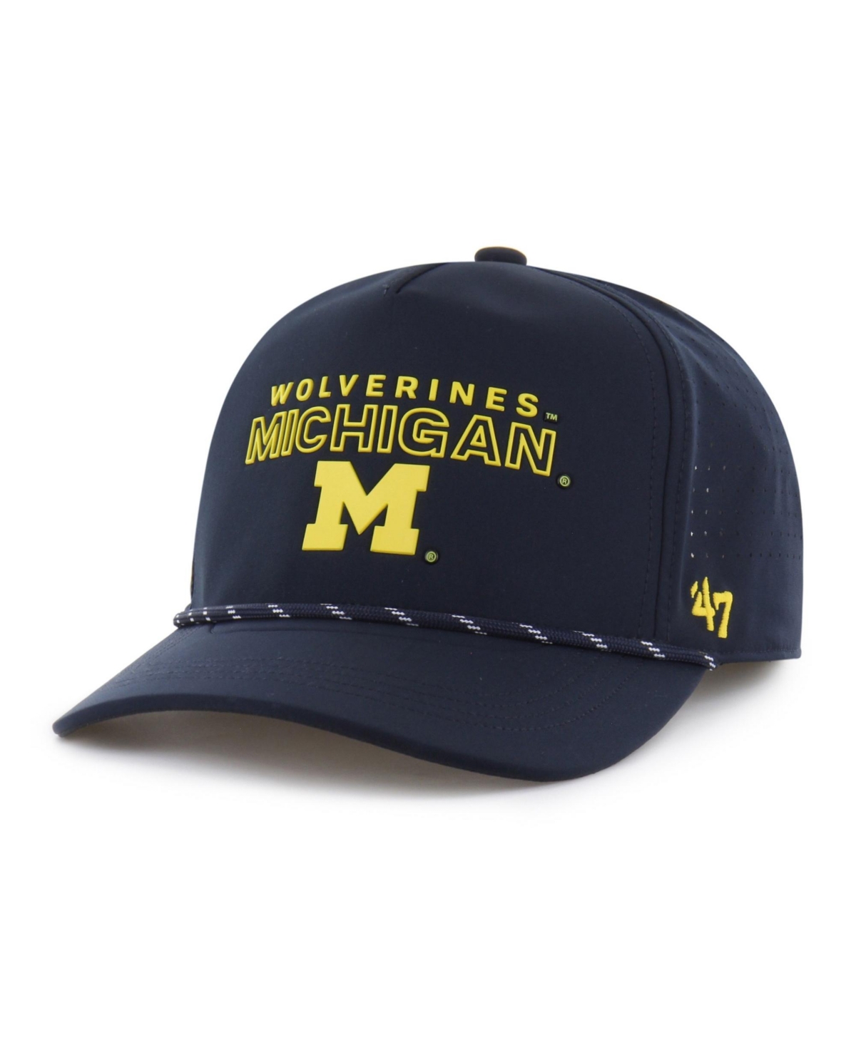 '47 Brand Men's and Women's Navy Michigan Wolverines brrr° Rope Hitch Adjustable Hat