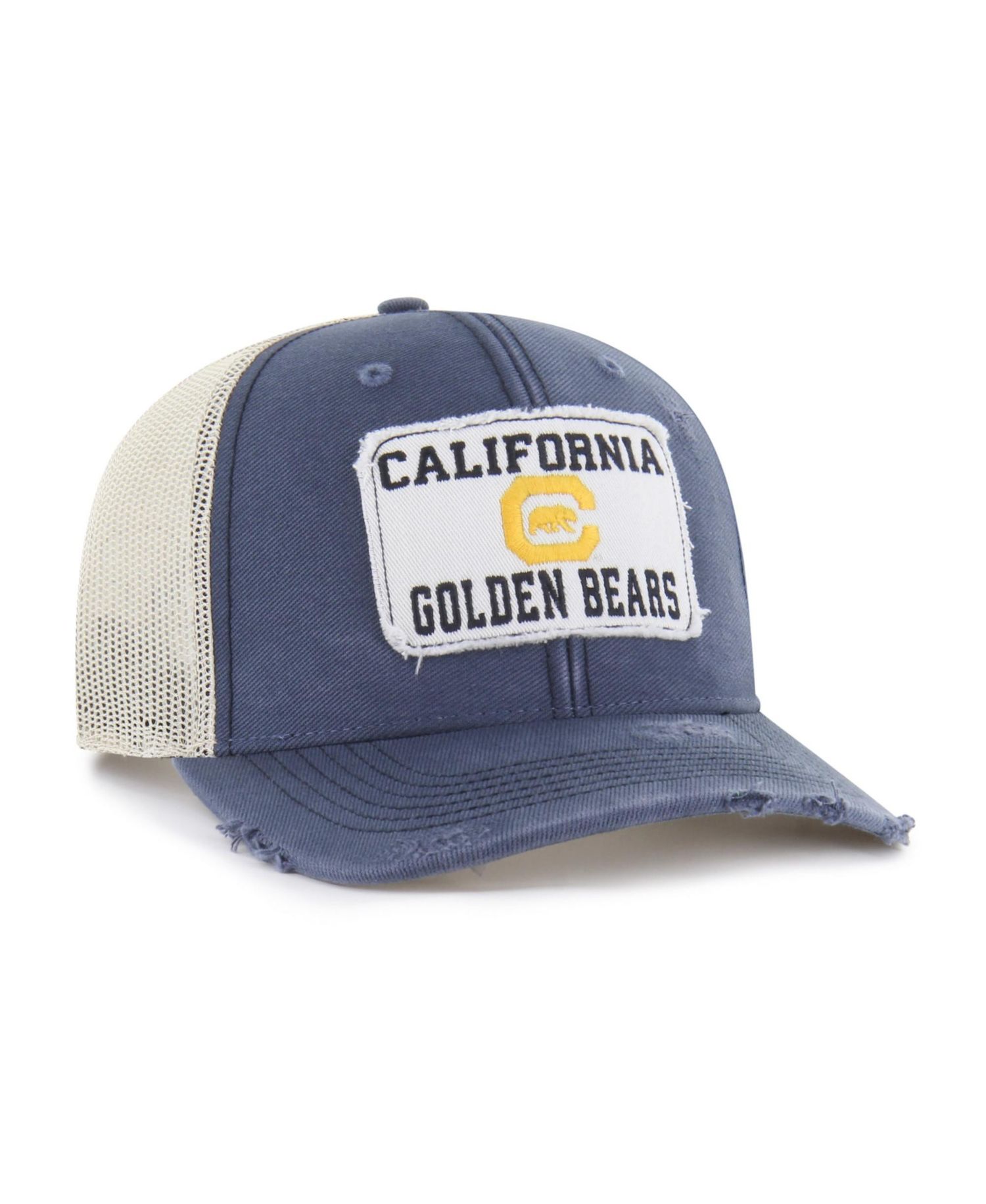 Men's and Women's '47 Navy Cal Bears Egremont Well-Worn Adjustable Trucker Hat
