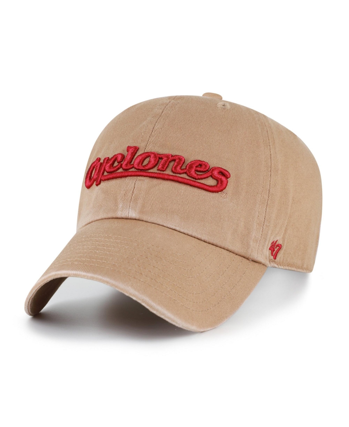 '47 Brand Men's Khaki Iowa State Cyclones Vault Clean Up Adjustable Hat