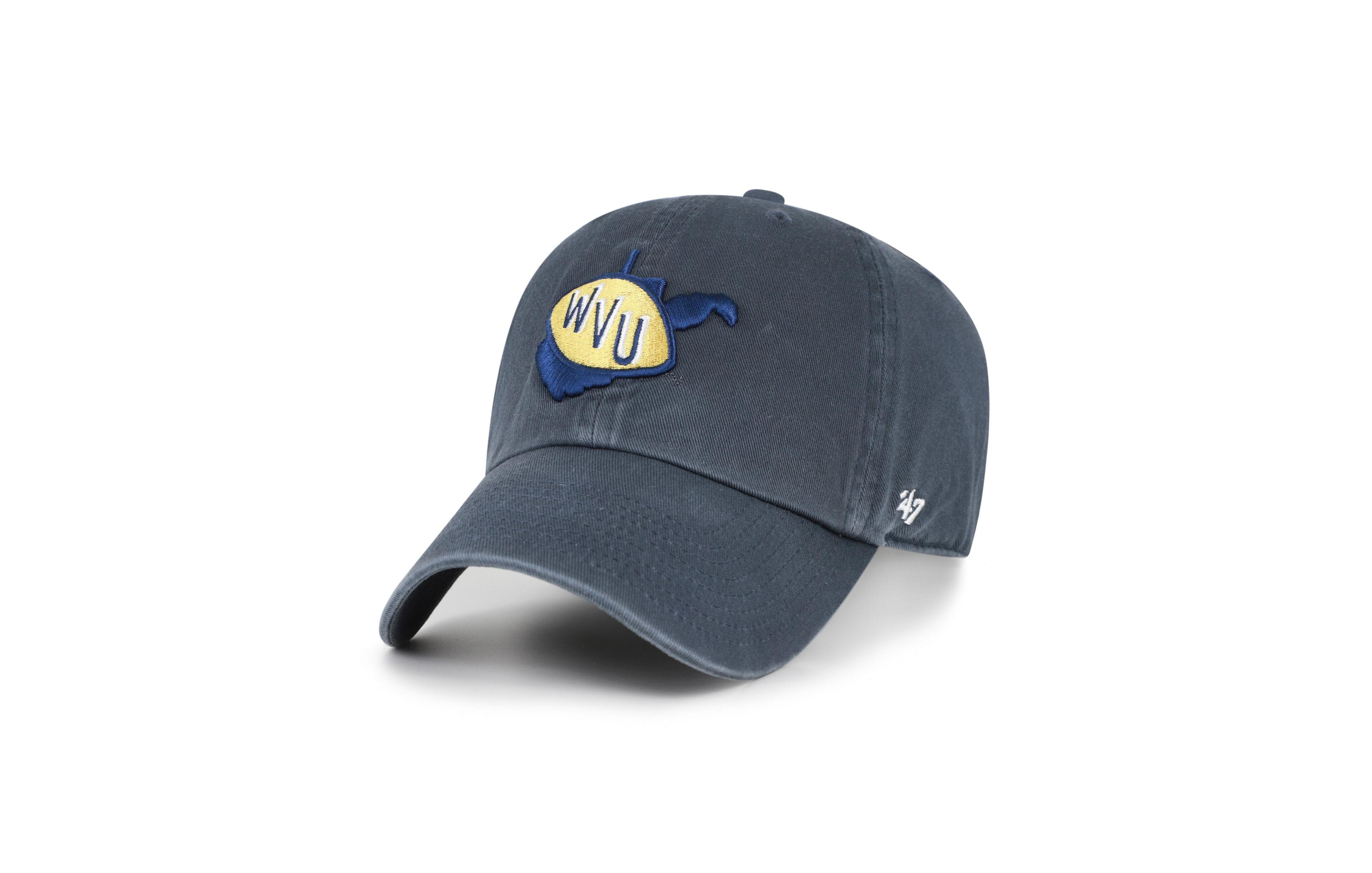 '47 Brand Men's Navy West Virginia Mountaineers Vault Clean Up Adjustable Hat