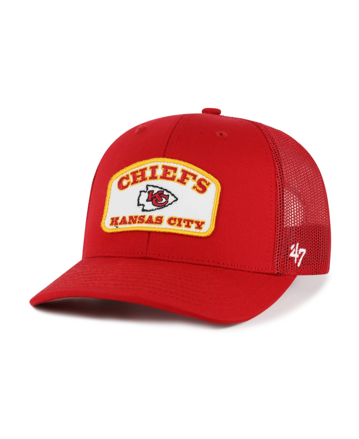 '47 Brand Men's Red Kansas City Chiefs Roadway Adjustable Trucker Hat