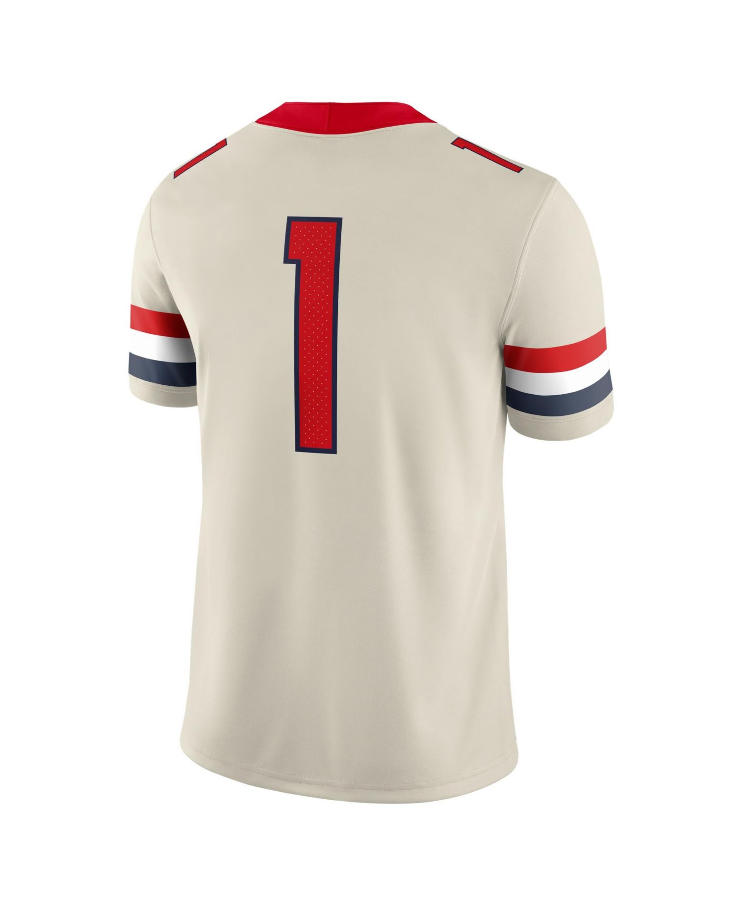 Men's #1 Cream Arizona Wildcats Alternate Game Football Jersey
