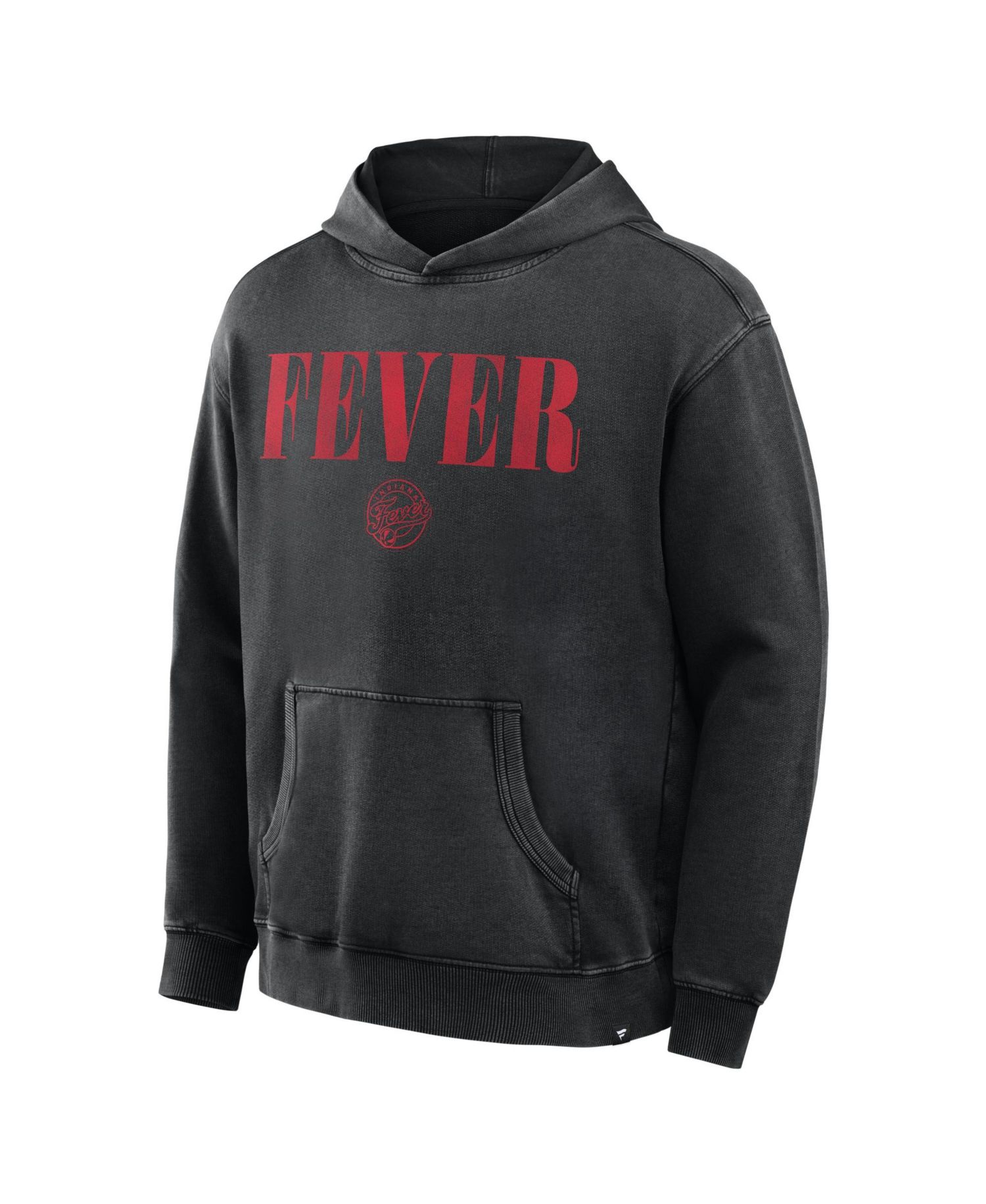 Men's Black Indiana Fever Relaxed Washed Hoodie