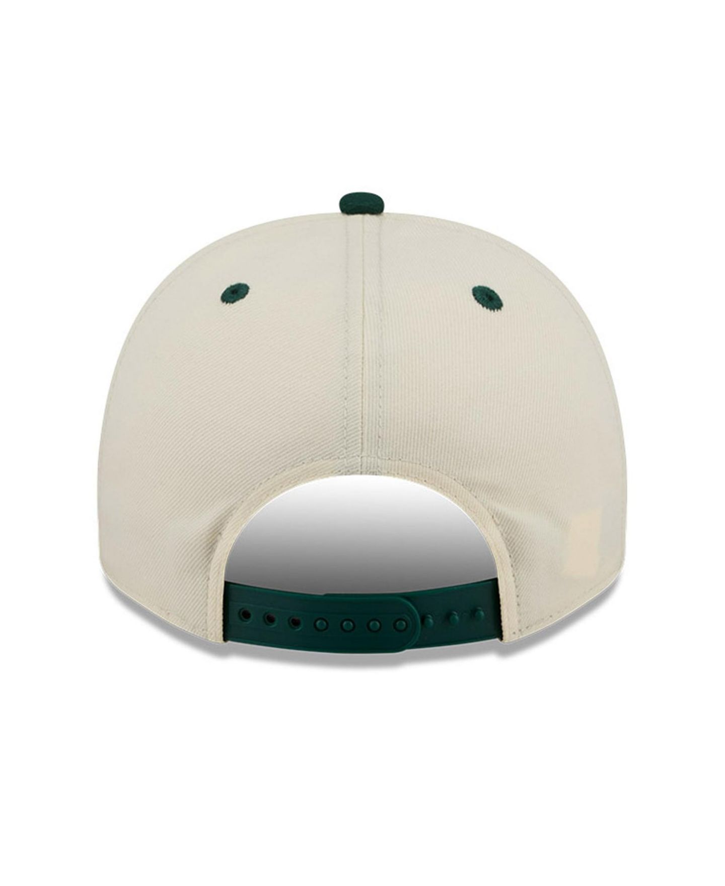 Мужская кепка New Era Cream/Green Michigan State Spartans March Madness Historic Collection 9FIFTY A-Frame Snapback Hat — фото 3