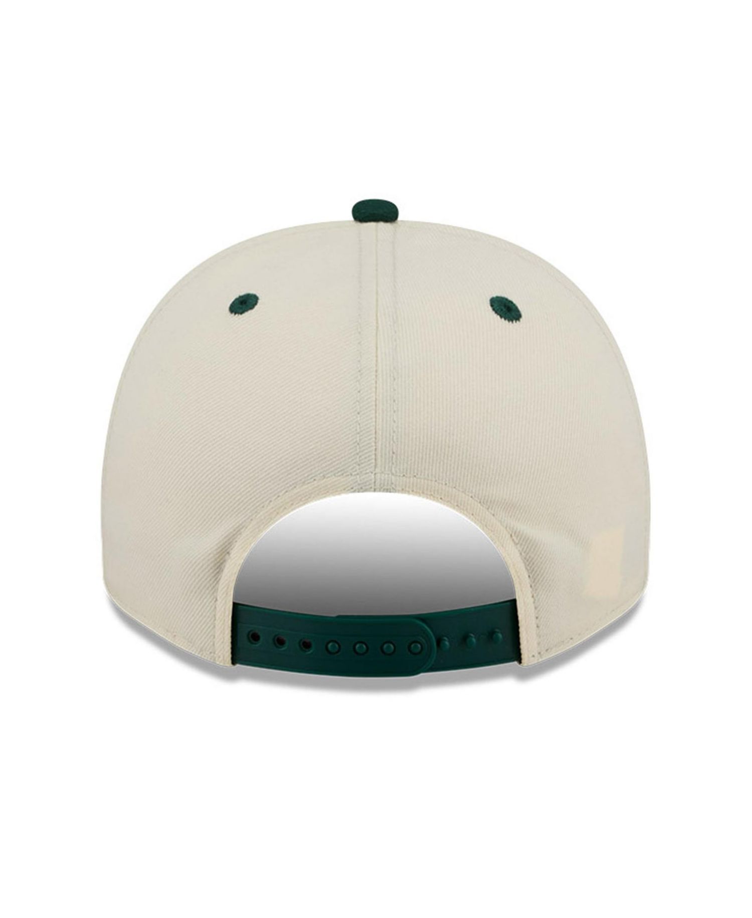 Men's Cream/Green Michigan State Spartans March Madness Historic Collection 9FIFTY A-Frame Snapback Hat