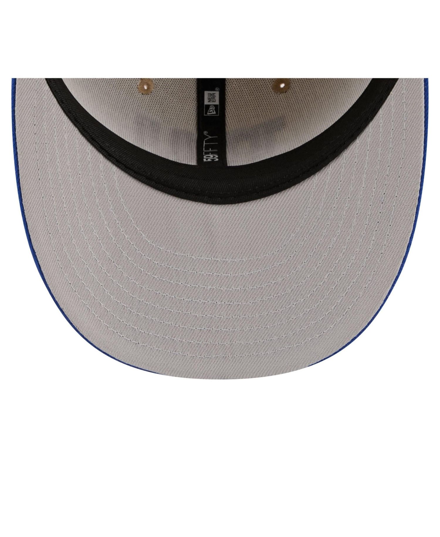 Men's Natural/Royal New York Giants Pre-Curved Twine 59FIFTY Fitted Hat