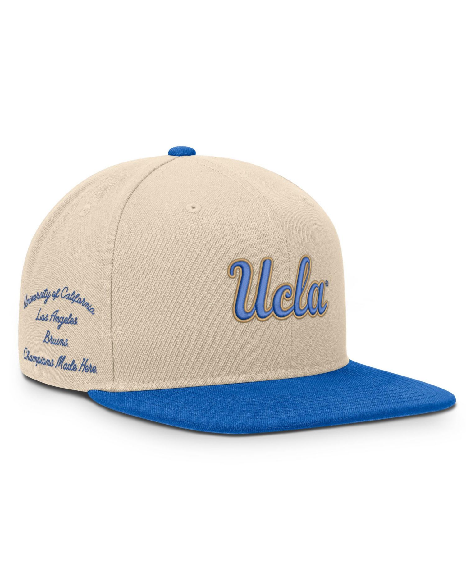 Men's and Women's Natural/Blue UCLA Bruins Campus Prep Snapback Hat