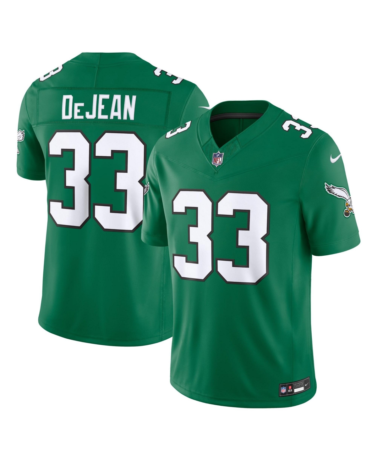 Nike Men's Cooper DeJean Kelly Green Philadelphia Eagles Alternate Vapor F.u.s.e. Stitched Limited Jersey