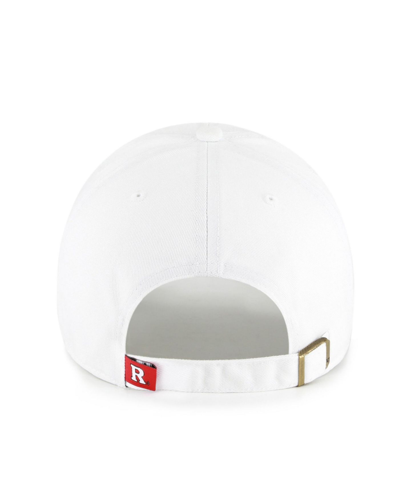 Кепка '47 Brand Rutgers Scarlet Knights White Clean Up Adjustable Hat — фото 3