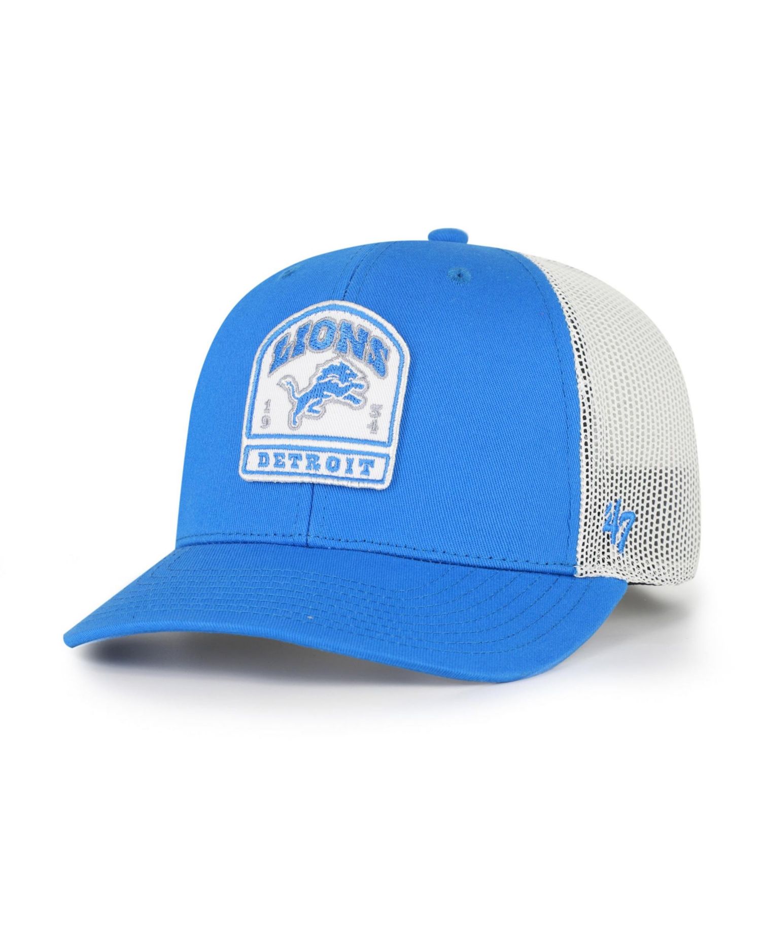 Men's '47 Blue Detroit Lions Headstone Trucker Adjustable Hat