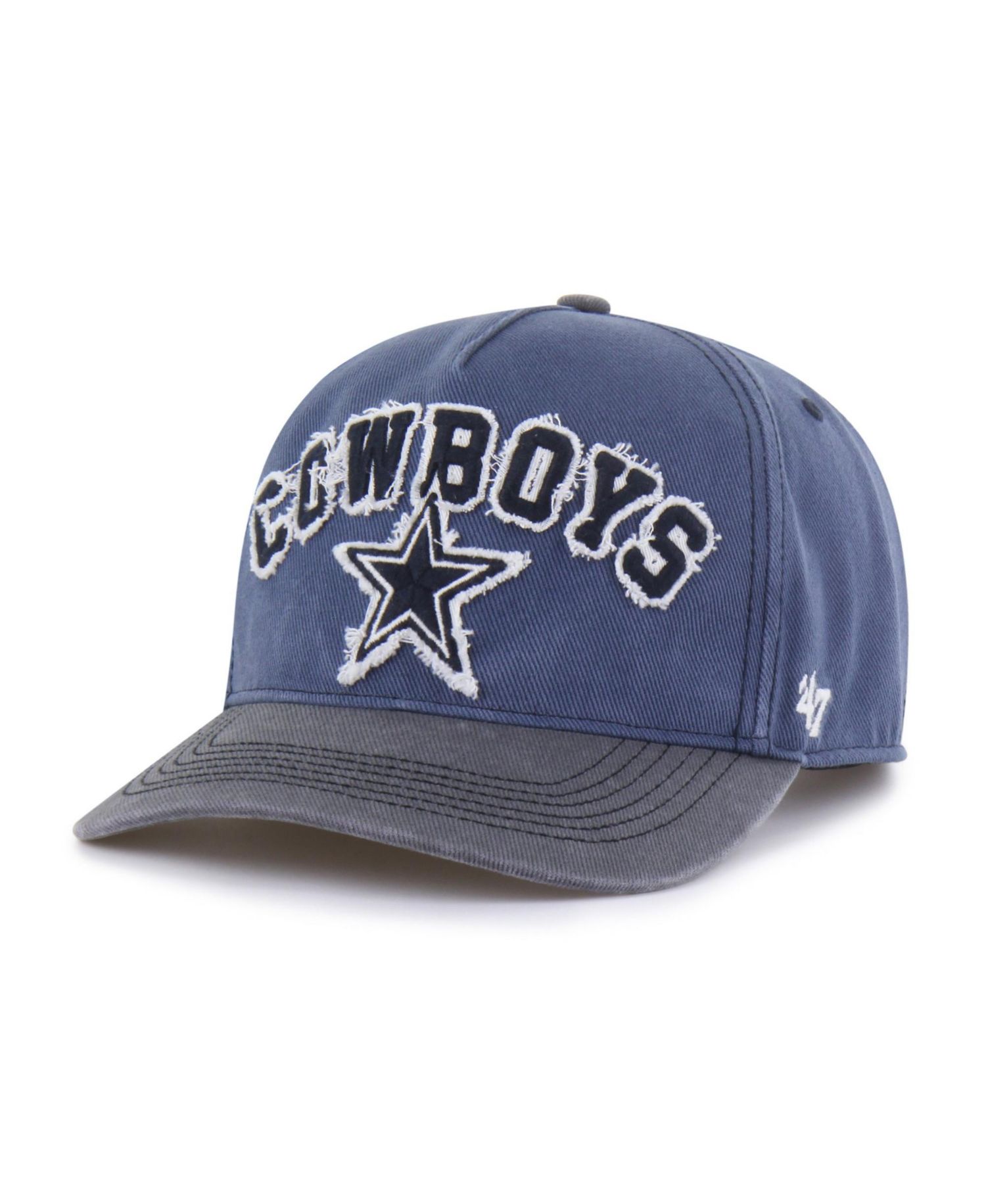 Men's '47 Navy/Charcoal Dallas Cowboys Well-Worn Calderwood Hitch Adjustable Hat