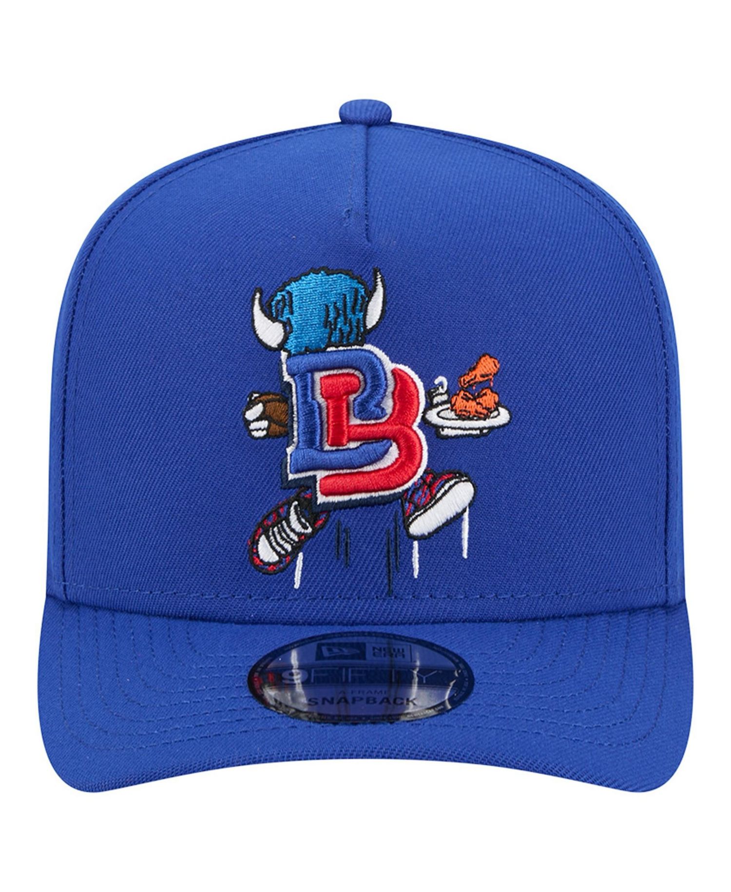 Men's Royal Buffalo Bills Cartoon A-Frame 9FIFTY Snapback