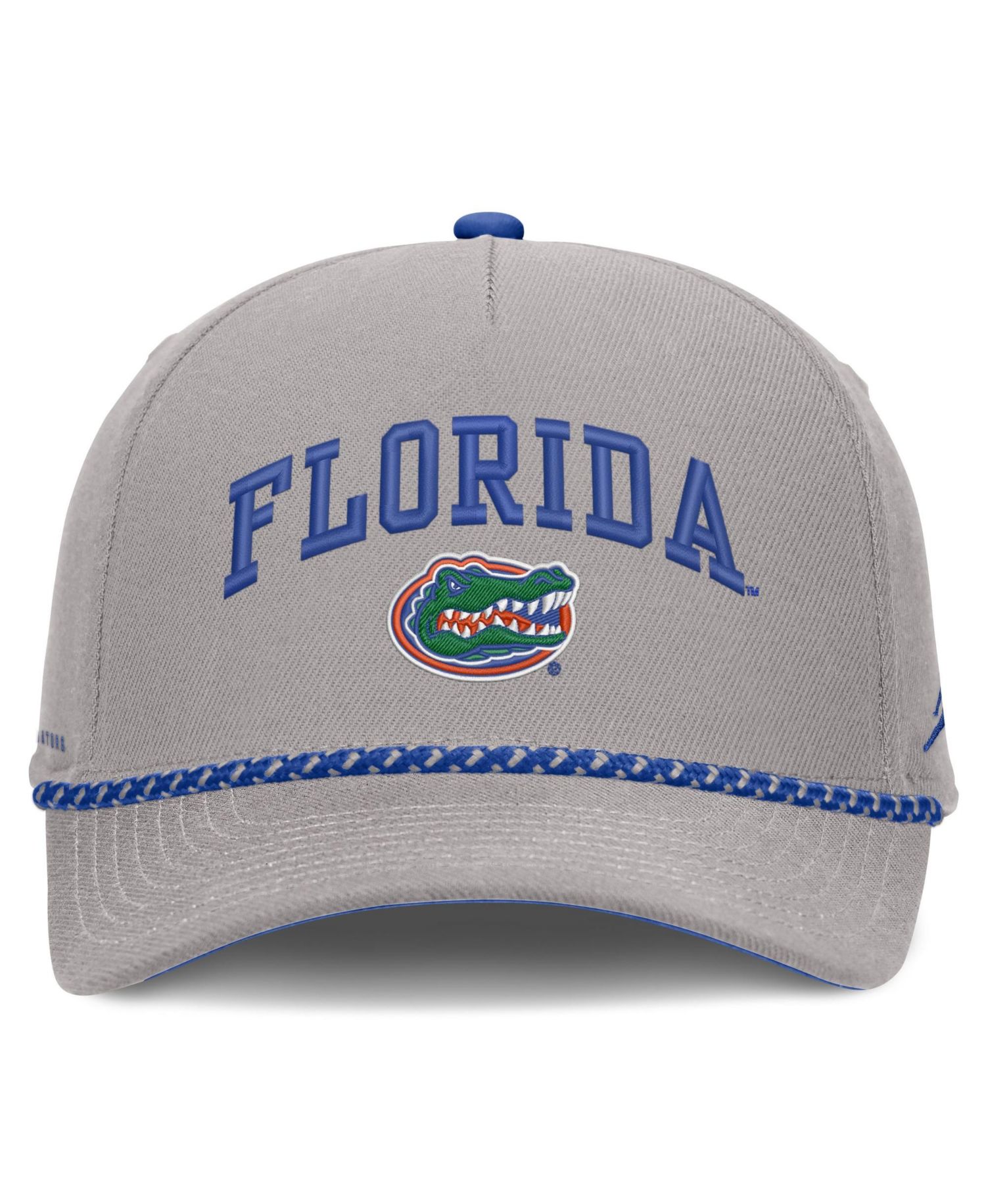 Men's and Women's Gray Florida Gators Primetime Rise Rope Adjustable Hat