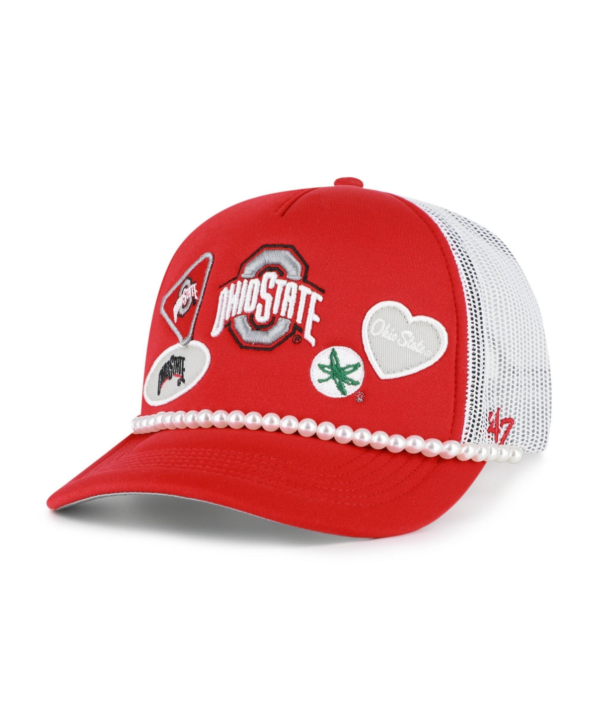 '47 Brand Men's Scarlet/White Ohio State Buckeyes Rally On Hitch Adjustable Hat - Scarlet, White