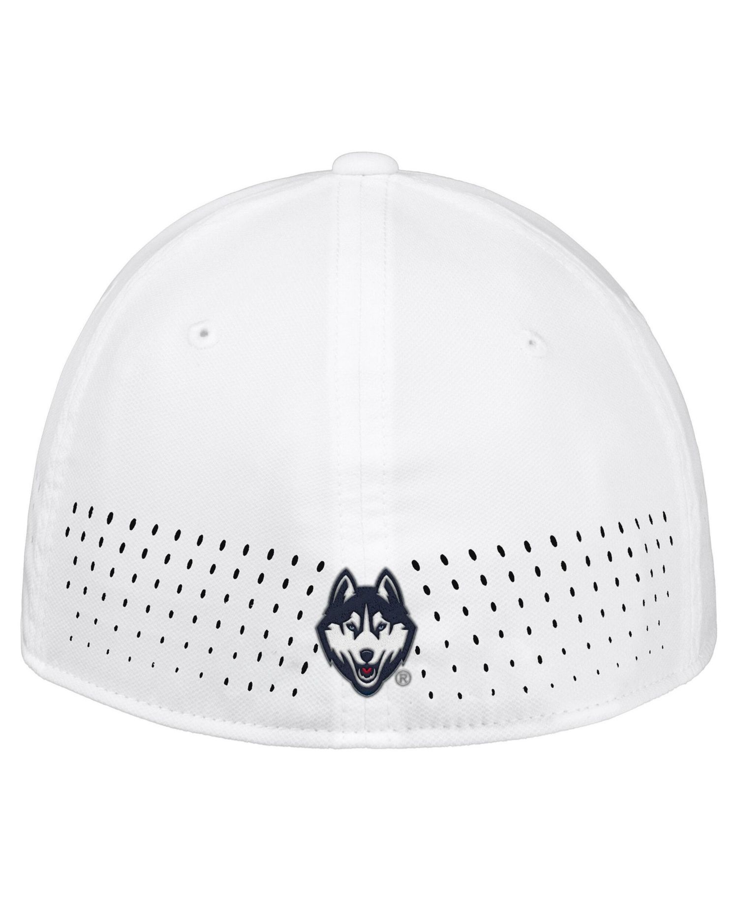 Men's White UConn Huskies 2026 On-Field AeroBill SwooshFlex Dri-FIT Hat