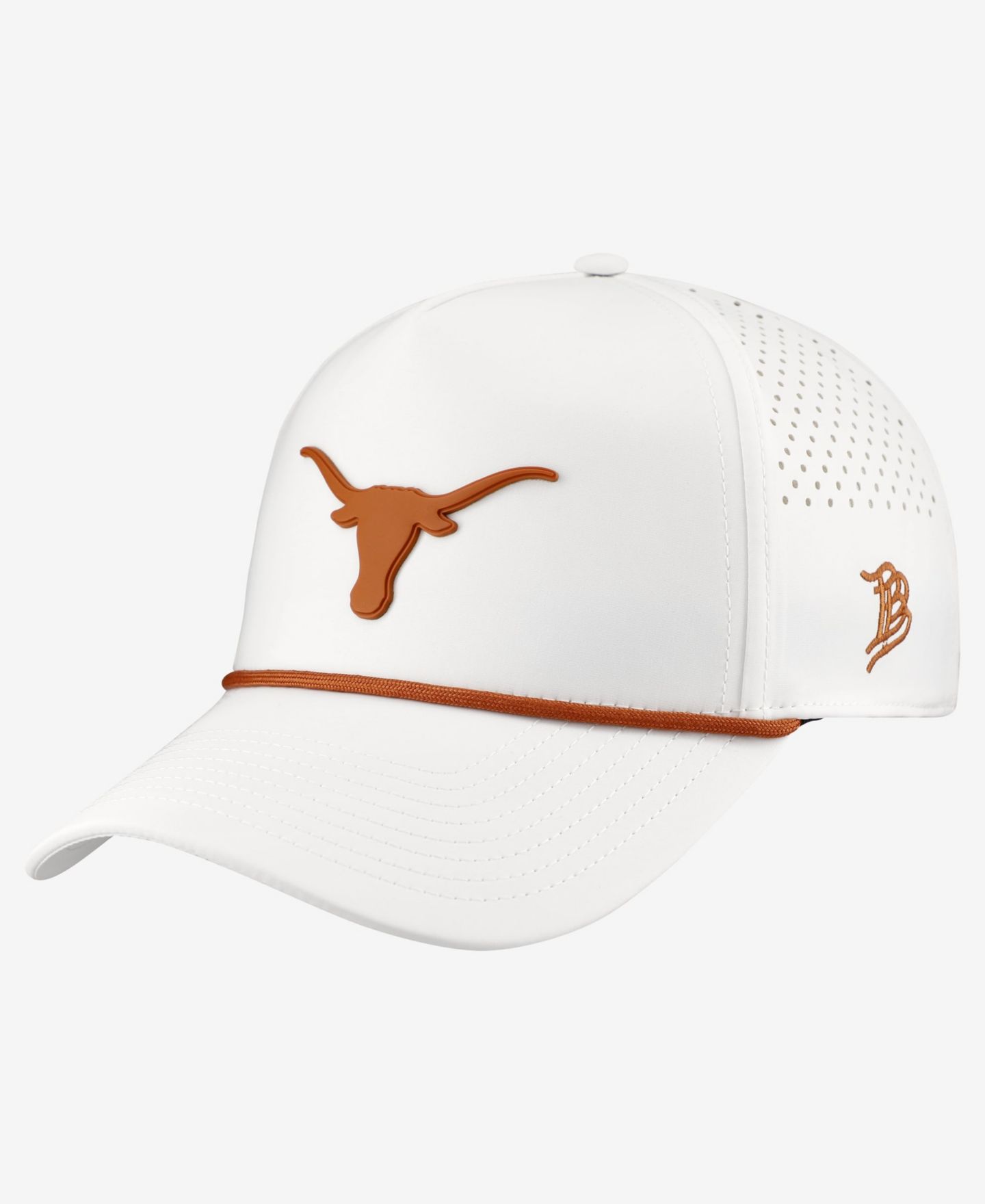 Мужской головной убор Branded Bills White Texas Longhorns Classic Adjustable Rope Hat — фото 1