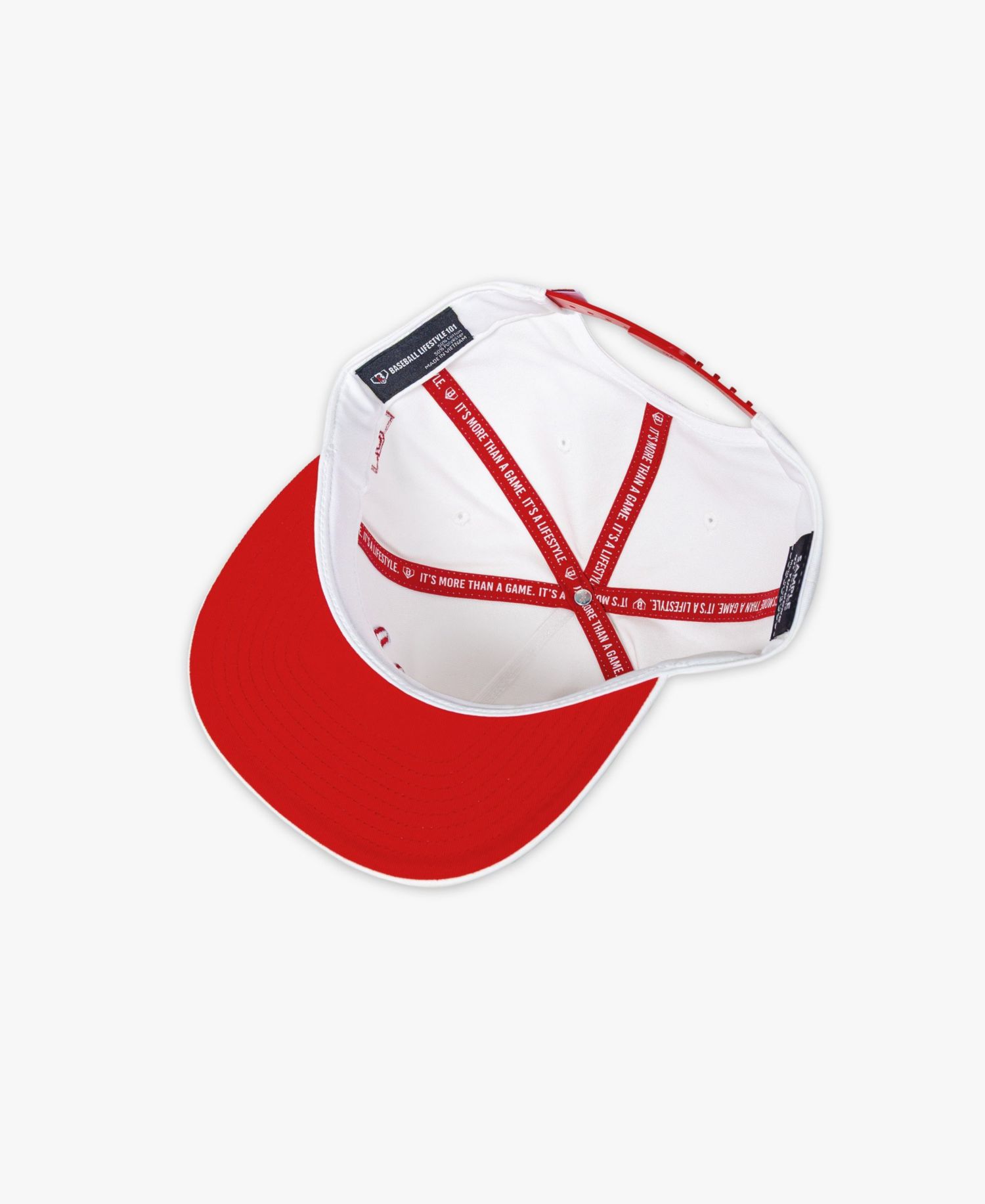 Big Boys and Girls Lifestyle 101 White Seams Snapback Hat
