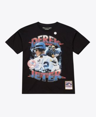 Men's Derek Jeter Black New York Yankees Cooperstown Collection Big & Tall Legendary Collage Player Graphic T-Shirt