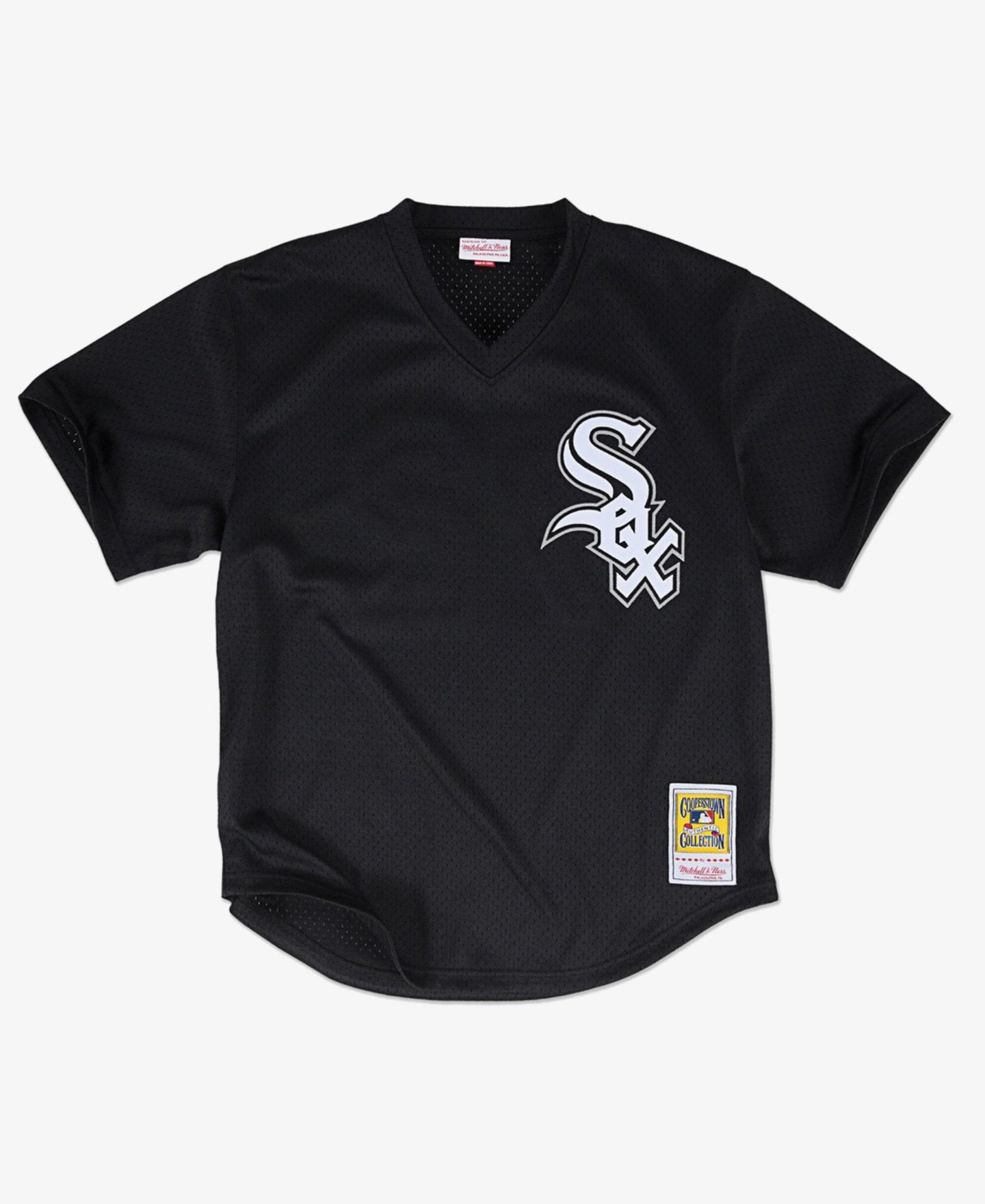 Мужской топ Mitchell & Ness Bo Jackson Black Chicago White Sox Authentic Batting Practice Jersey — фото 1