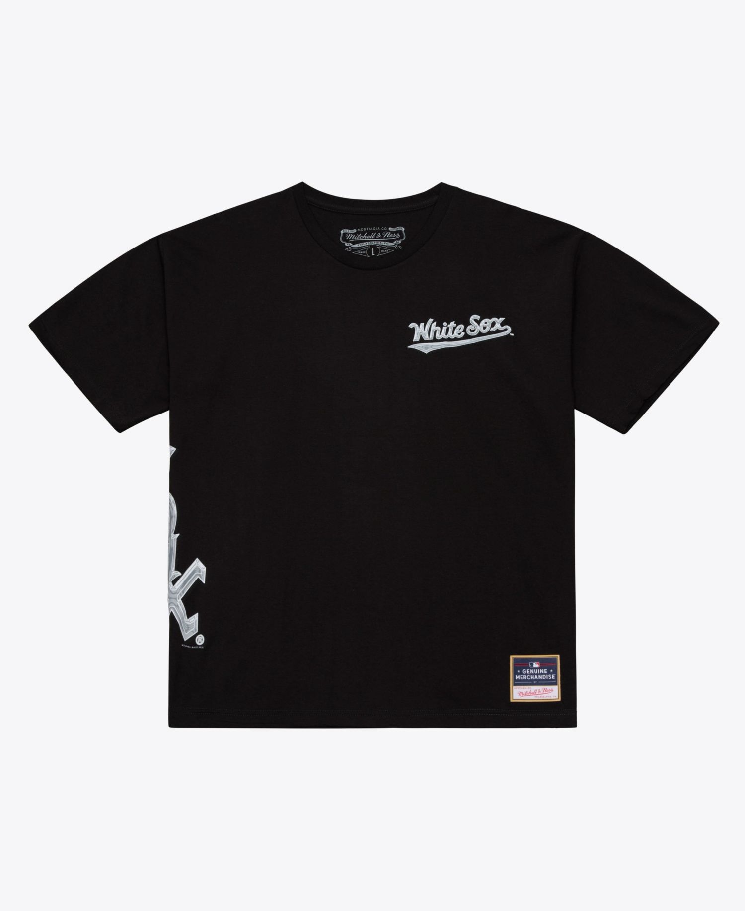 Men's Black Chicago White Sox Chrome Heritage T-Shirt