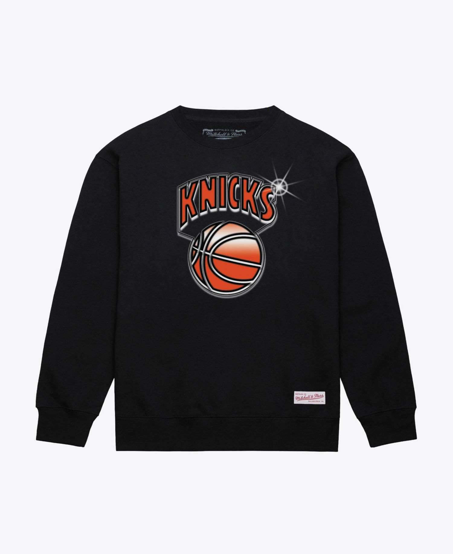 Men's Black New York Knicks Airbrush Sweatshirt