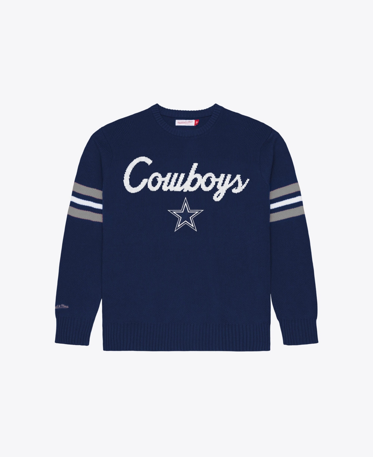 Men's Mitchell & Ness Navy Dallas Cowboys Head Coach Sweater - Navy