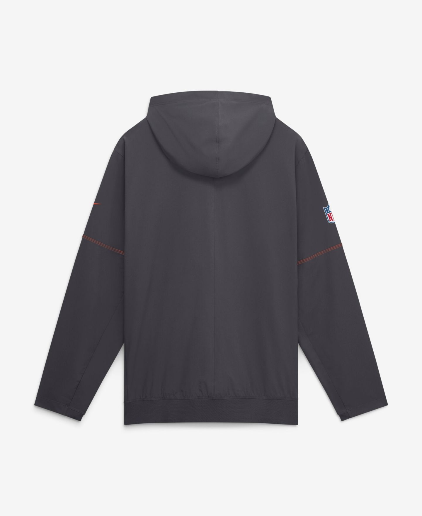 Мужская куртка Nike Charcoal Cleveland Browns Sideline Logo Glory Anorak Half-Zip Hooded — фото 2