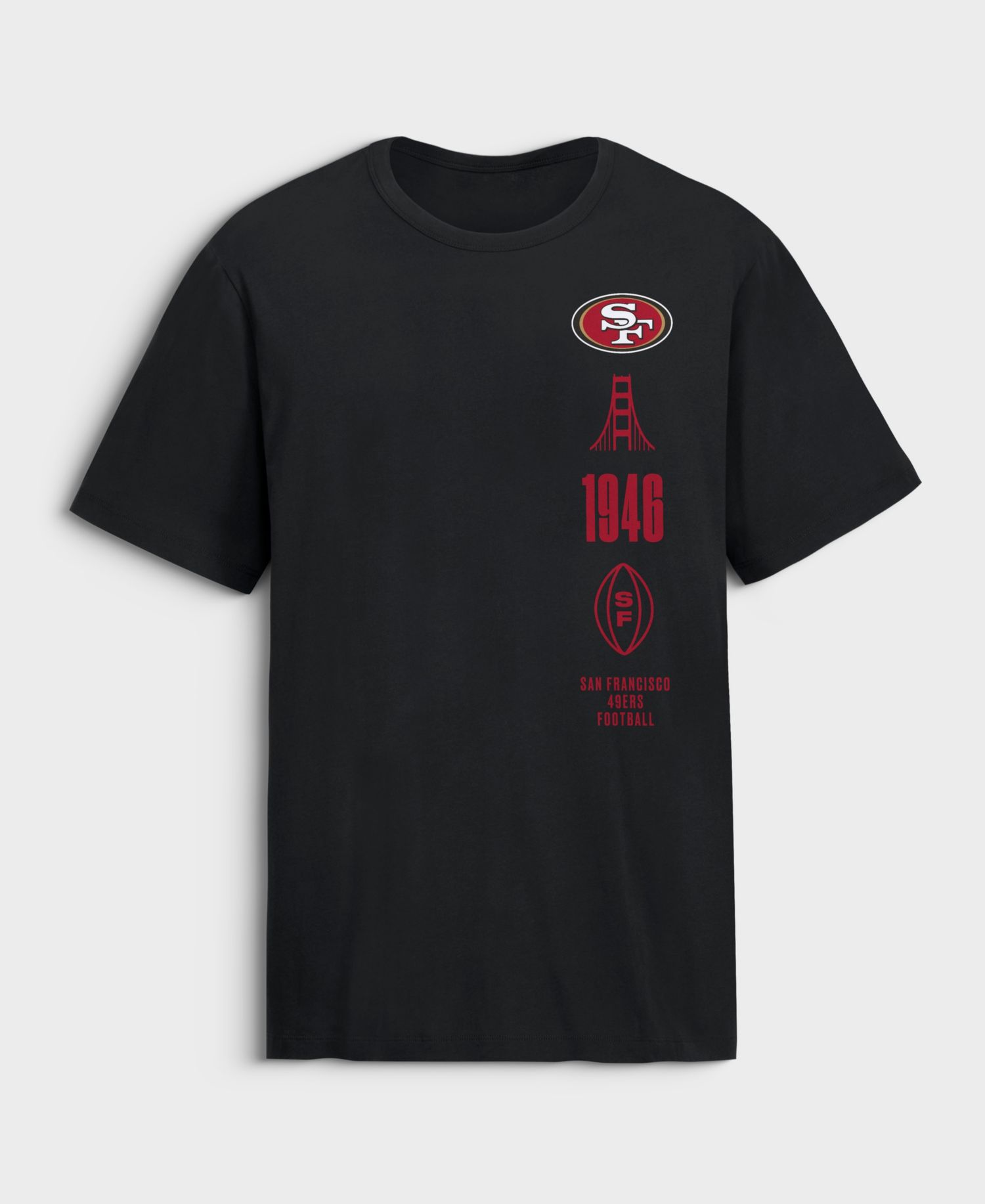 Men's Black San Francisco 49ers Breaking Tackles Legacy Cotton T-Shirt