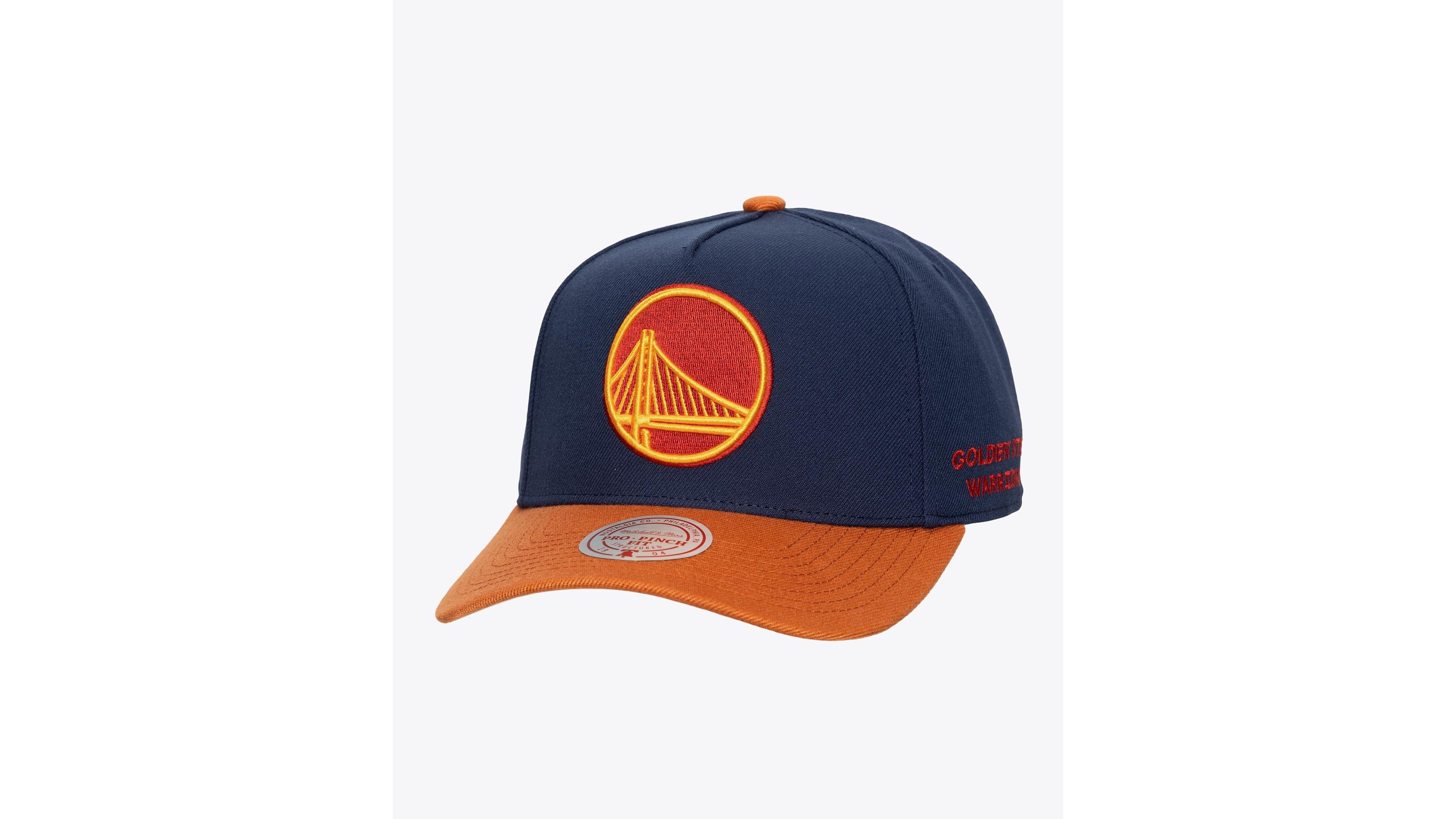 Mitchell & Ness Men's Mitchell Ness Navy Golden State Warriors Legendary Home Pro Pinch Snapback Hat